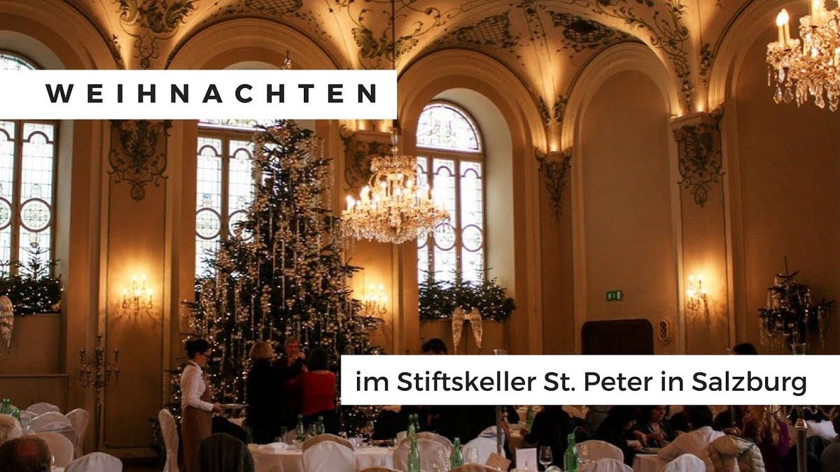 'Video thumbnail for Weihnachten im Stiftskeller St. Peter in Salzburg'